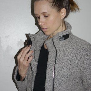 Calvin Klein Front Zip Car Coat